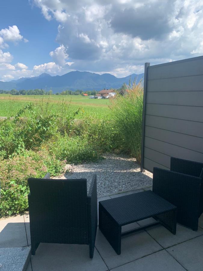 Studio Mit Alpenblick Grossweil Bagian luar foto